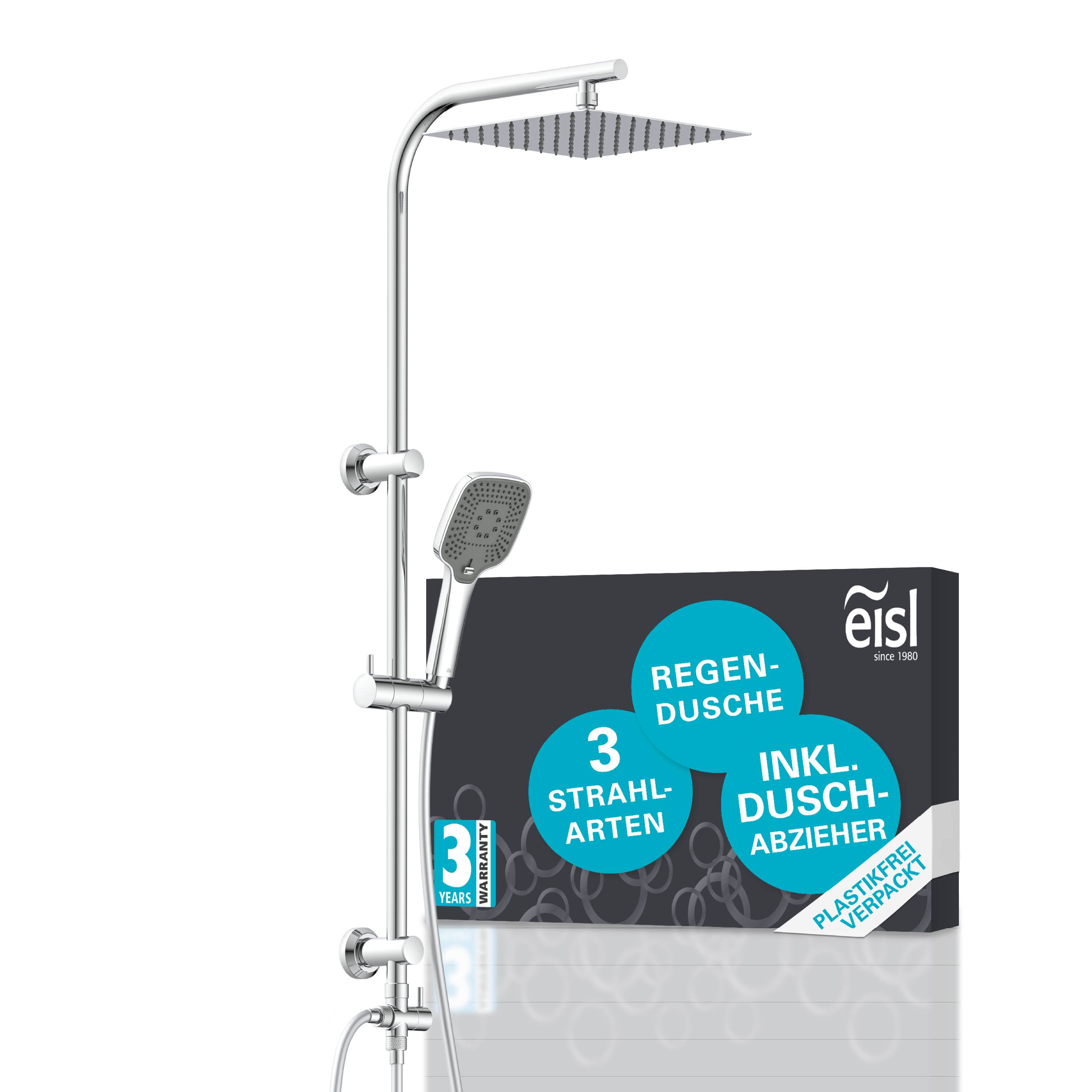 EASY DELUXE Überkopfbrause-Set, Chrom