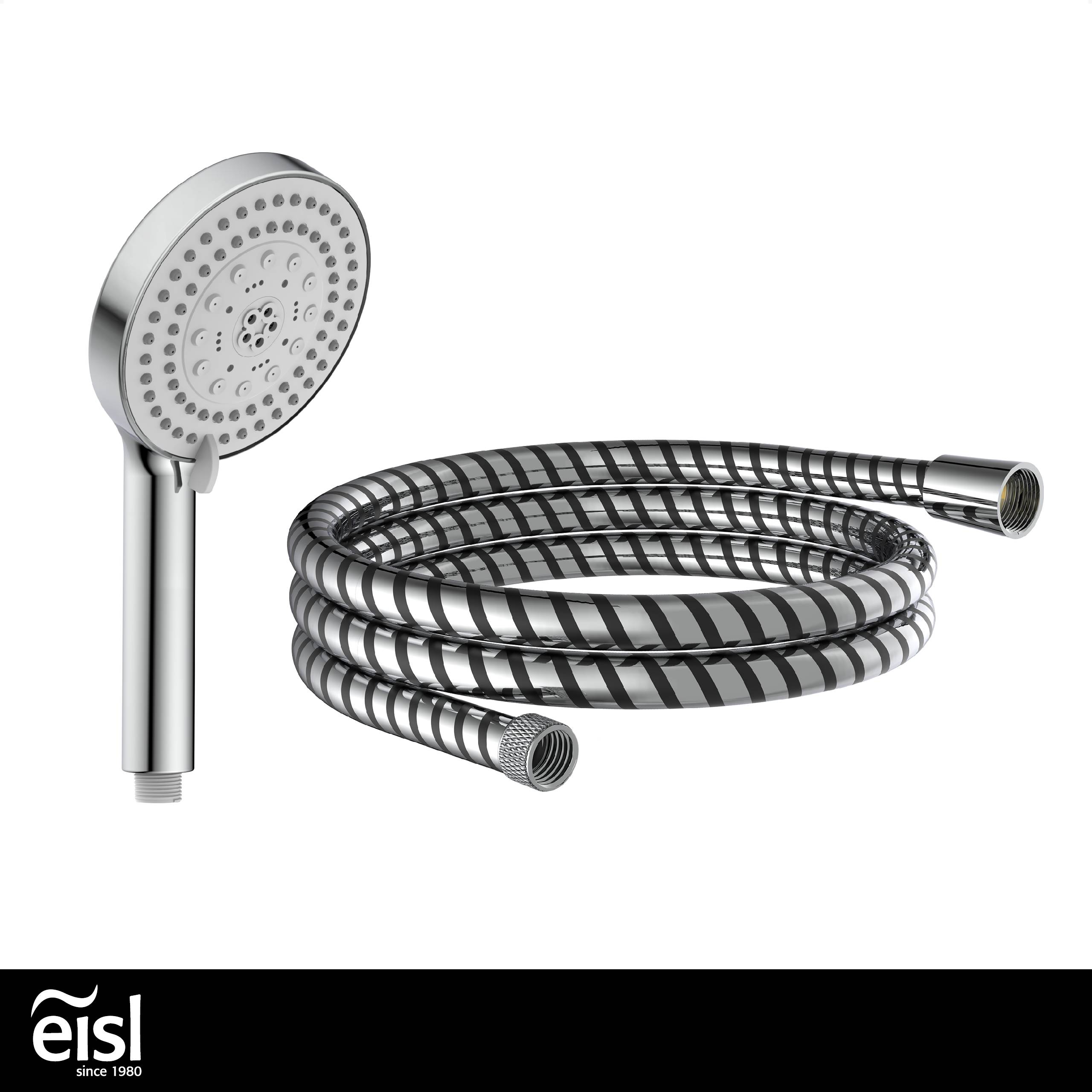 PARMA Handbrause-Set, Chrom/Schwarz