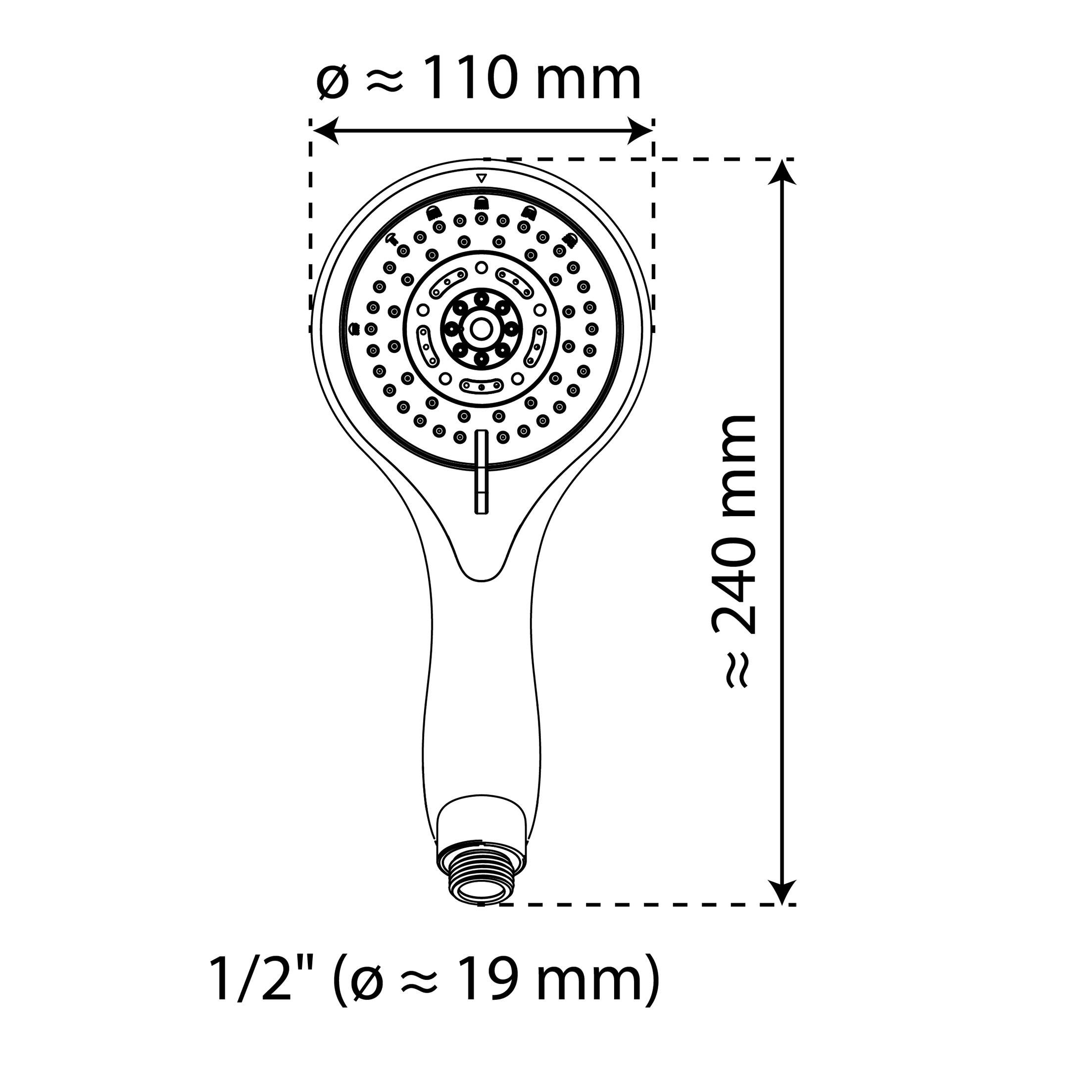 BIOLUX Handbrause, Chrom
