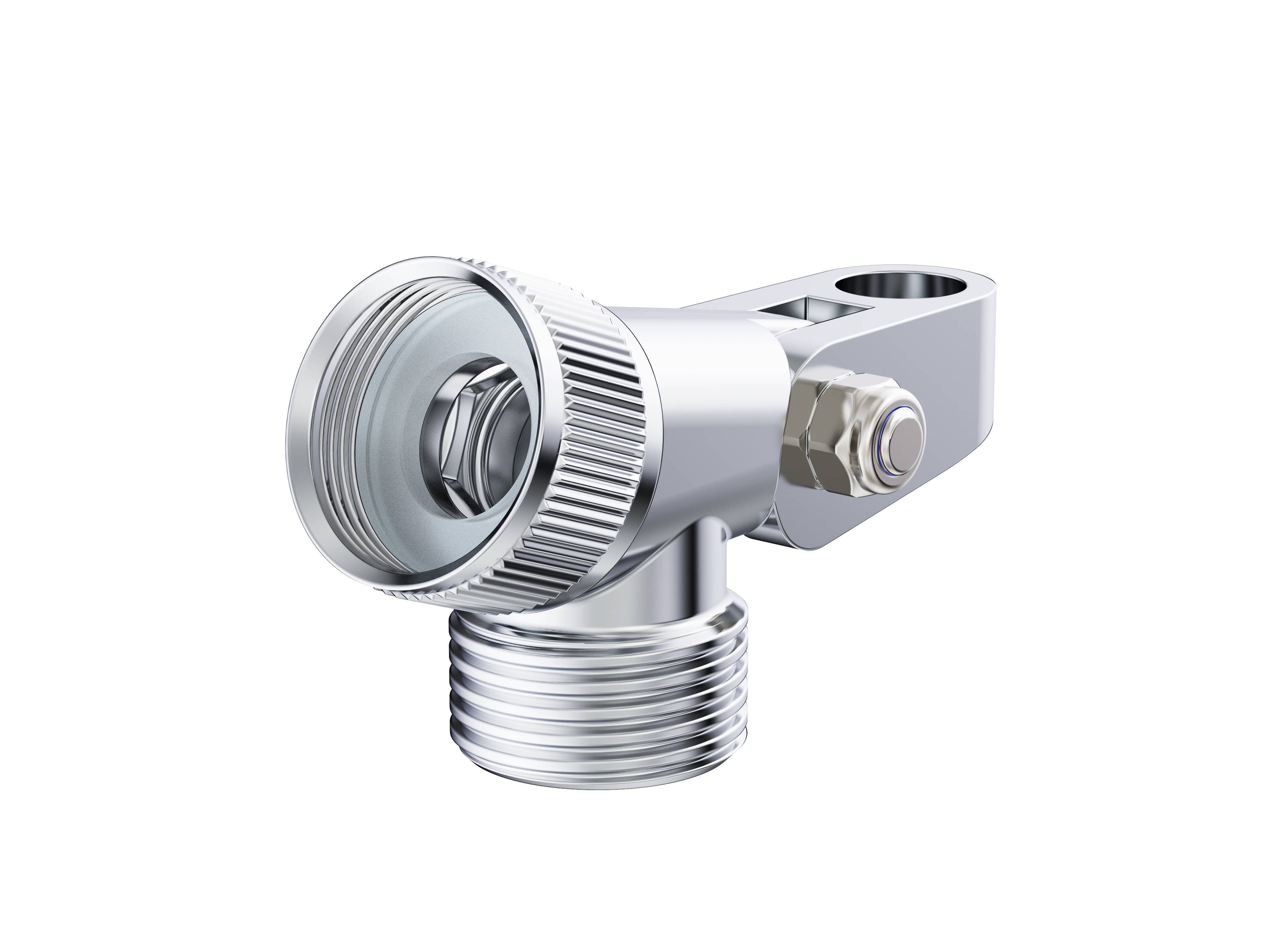 MS Gelenkstück, Chrom, 1/2", mit Zapfen