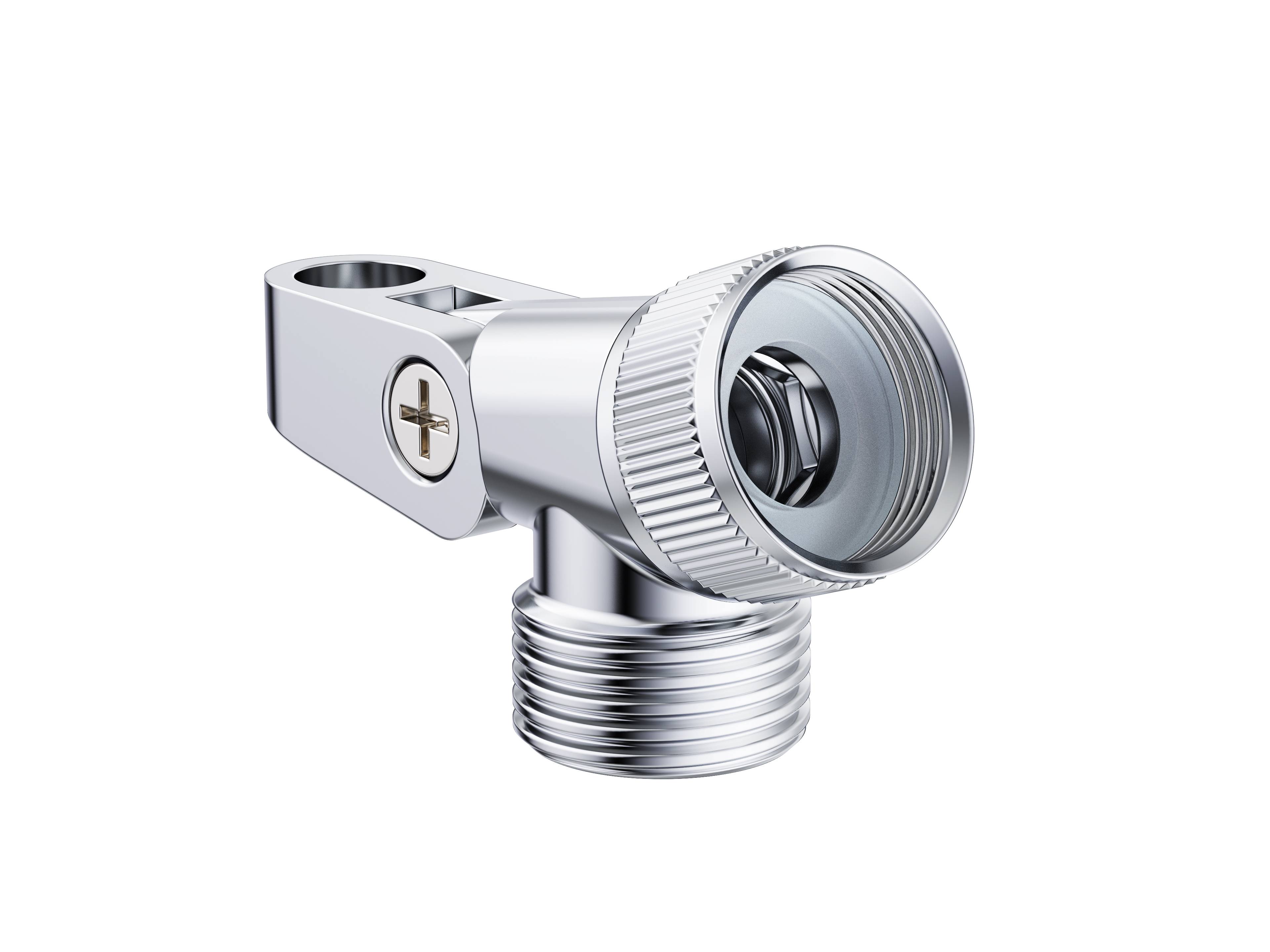 MS Gelenkstück, Chrom, 1/2", mit Zapfen