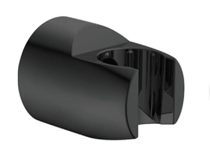 Brausehalter, Schwarz matt, für Wandmontage