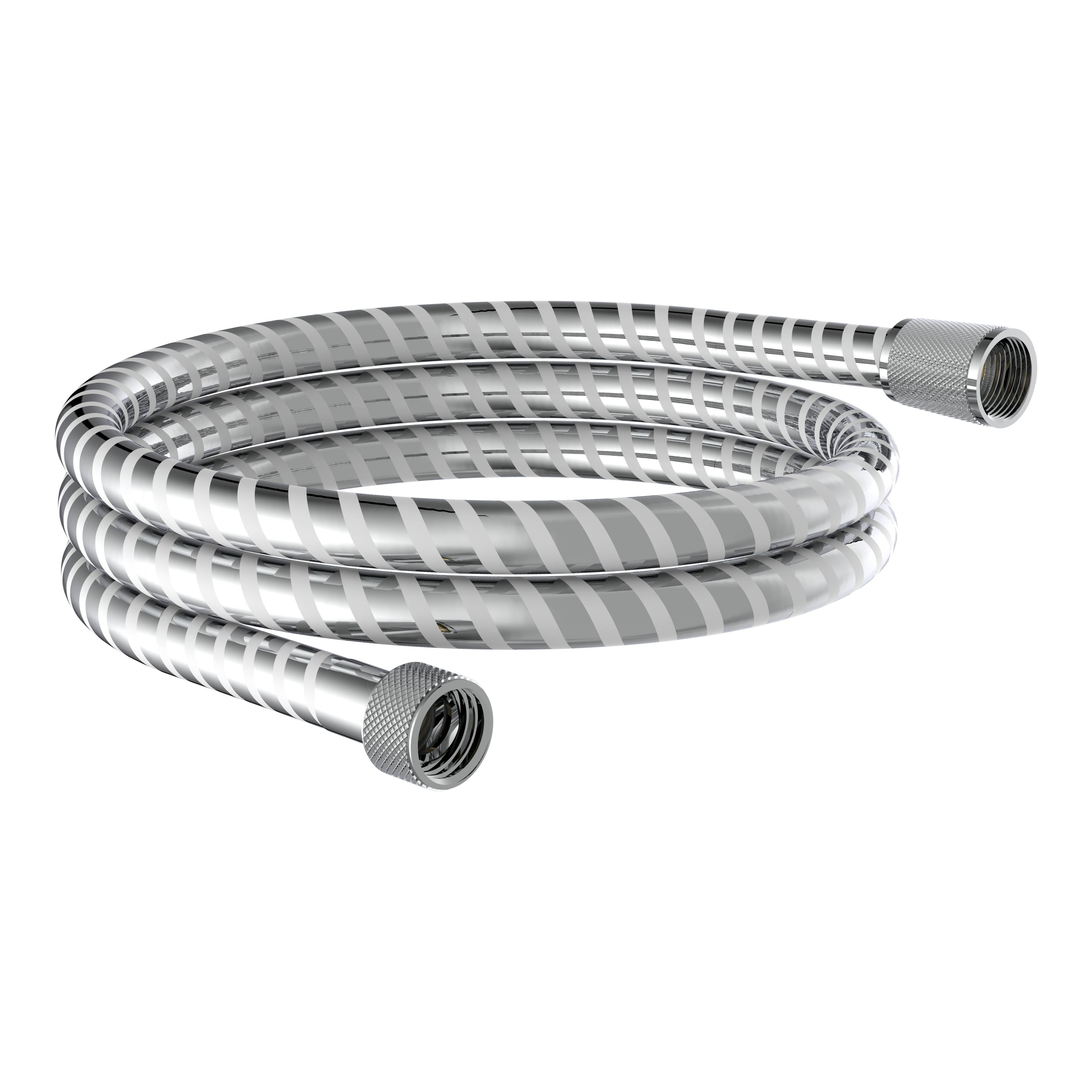 KS Brauseschlauch 150 cm, Kunststoff, Chrom/Weiß