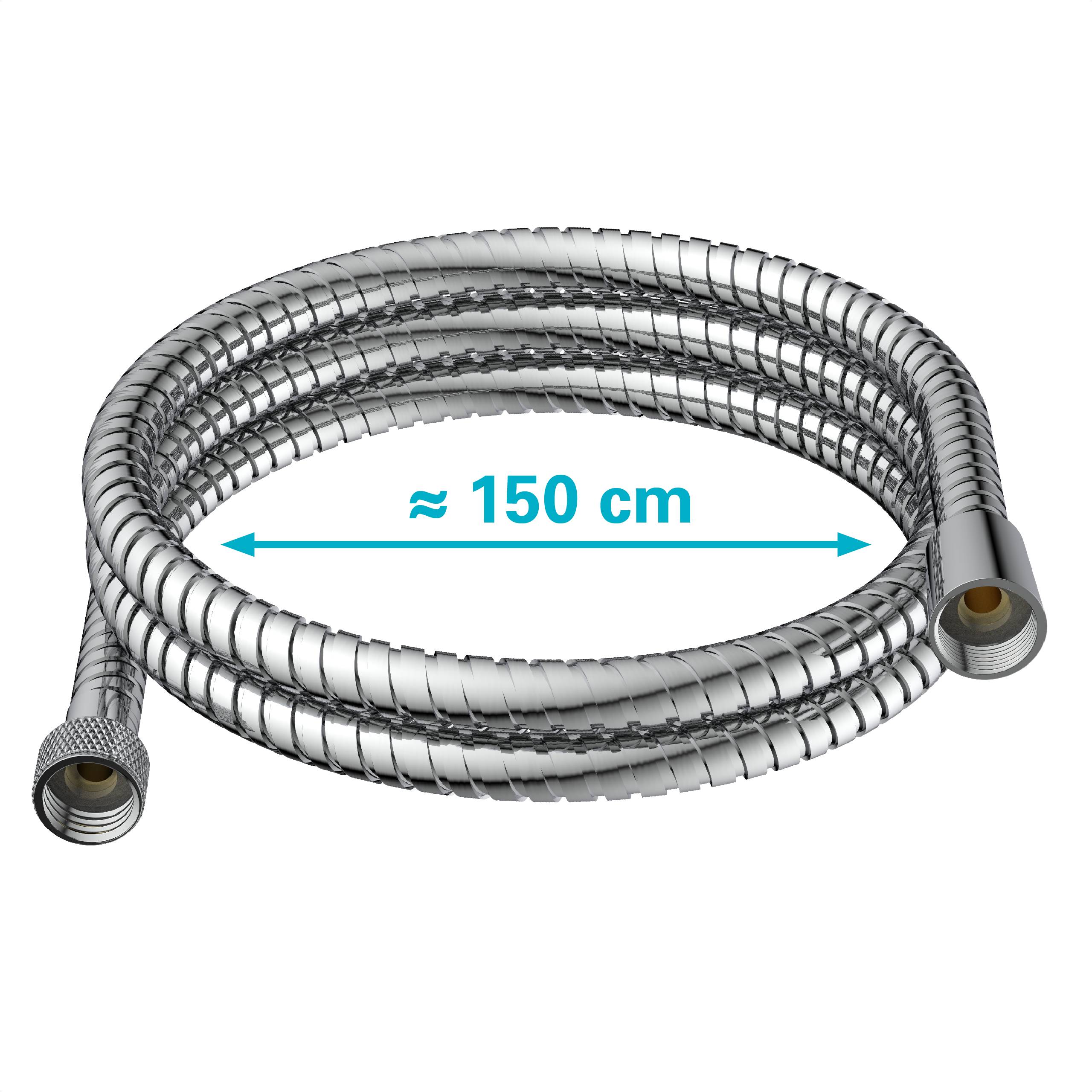 Brauseschlauch 150 cm, Edelstahl