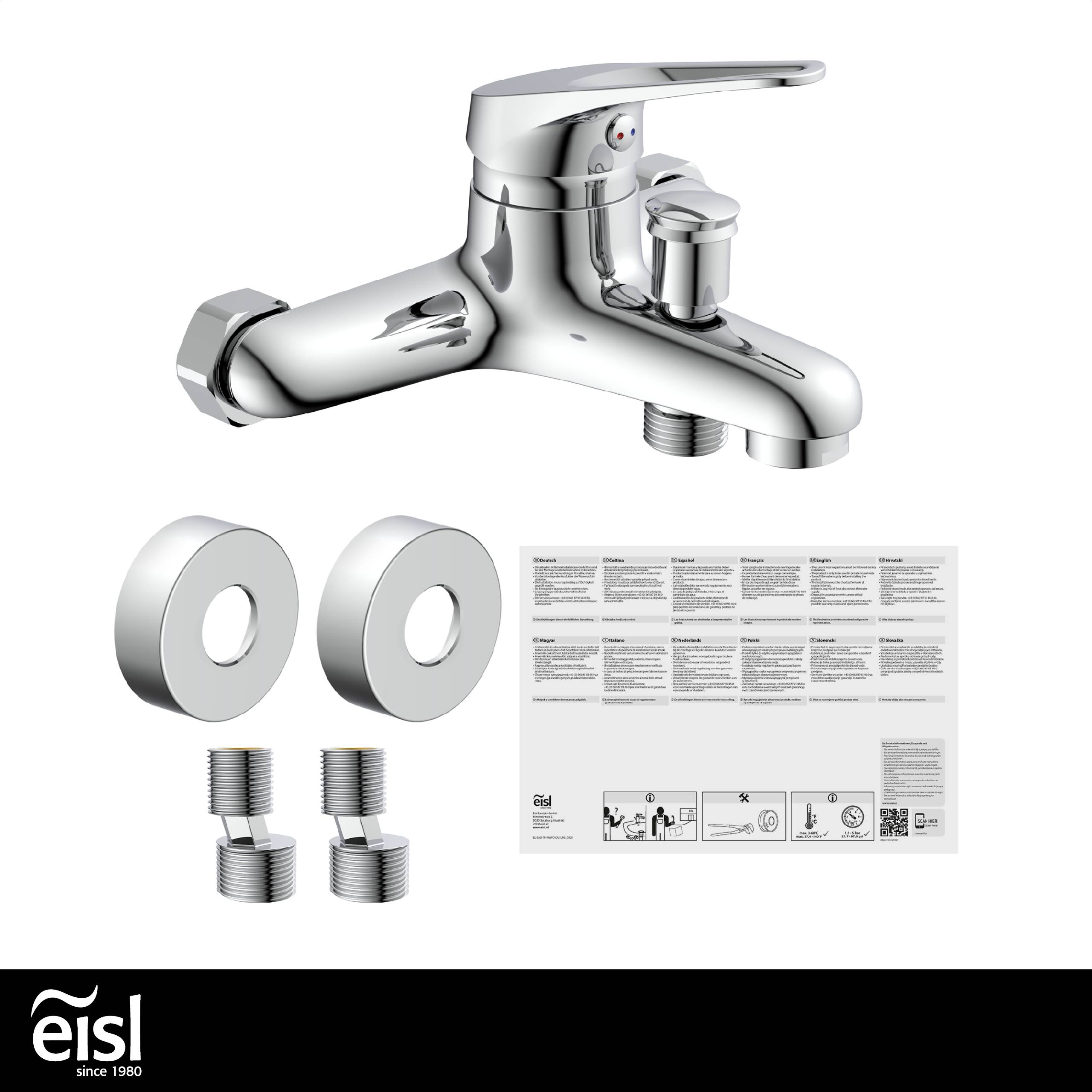 SPEED Wannenfüllarmatur, Chrom