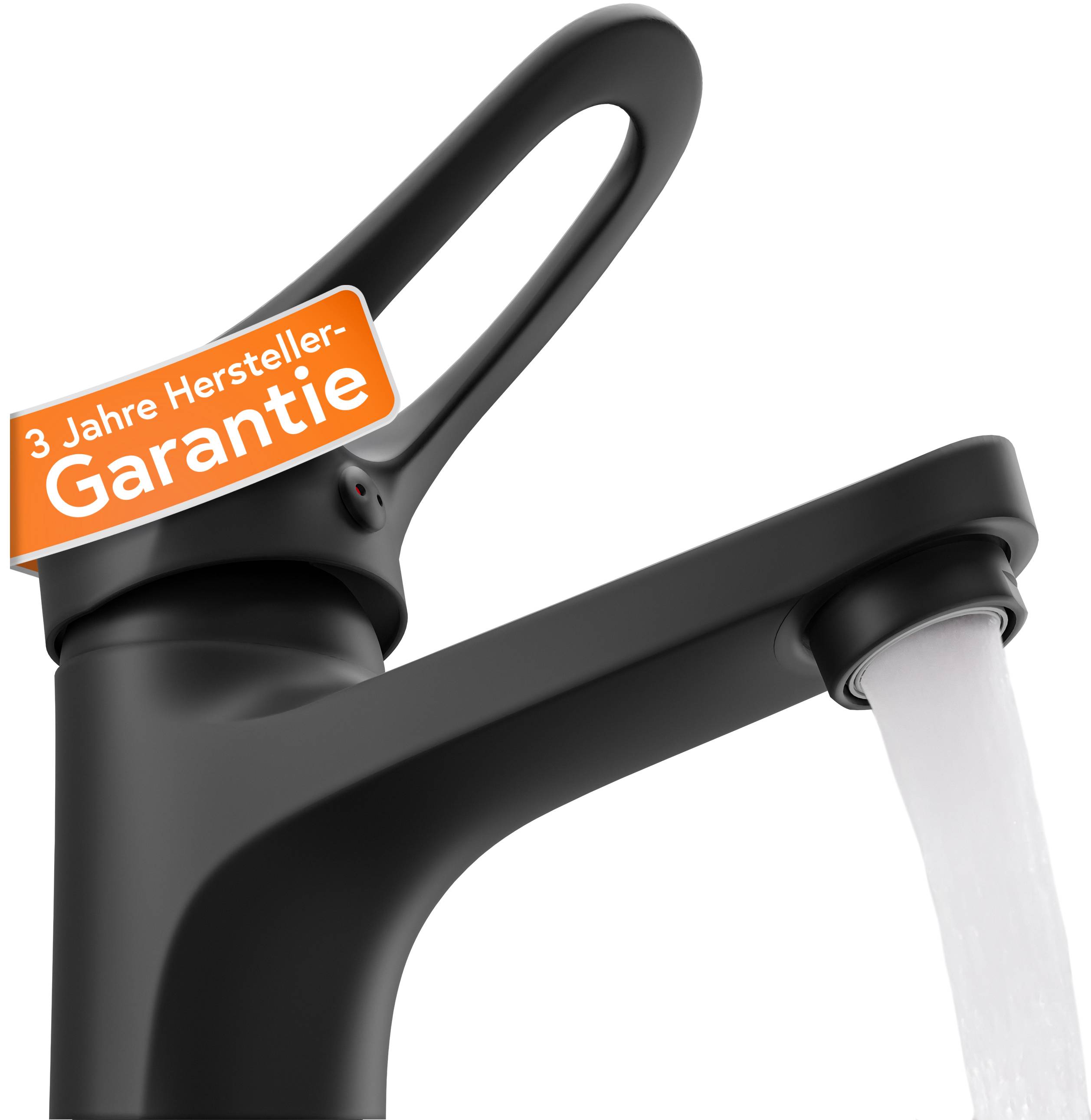 VERONA Waschtischarmatur, Schwarz matt