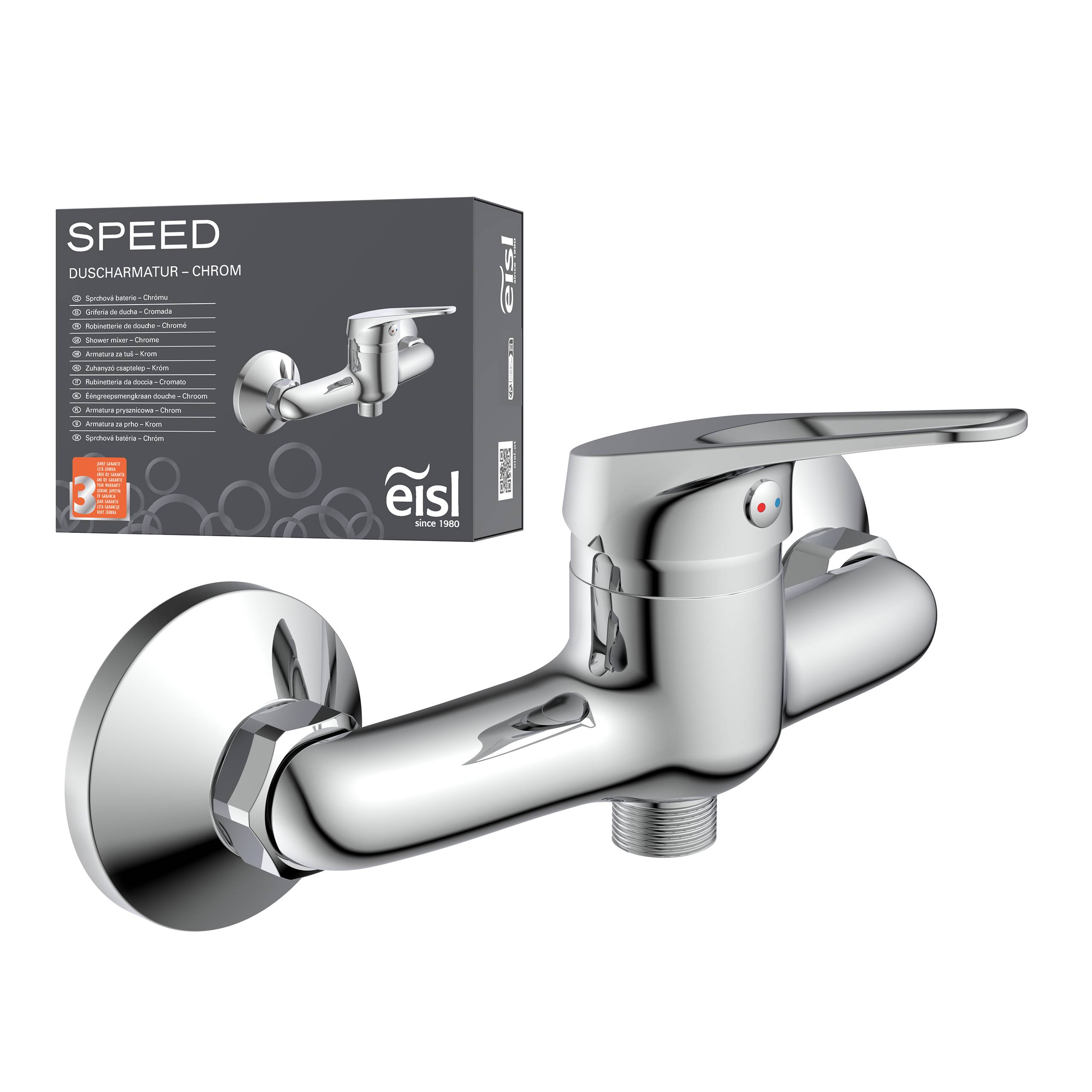 SPEED Duscharmatur, Chrom