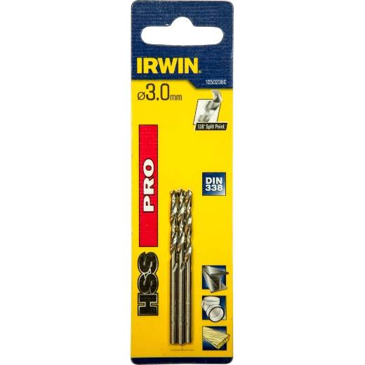 Irwin Metallbohrer HSS 3,0x61x33mm 3St