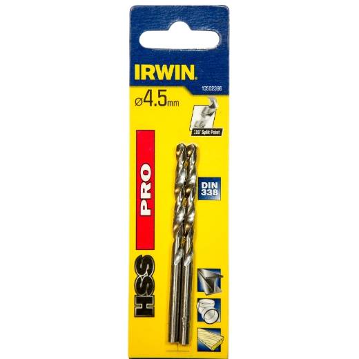 Irwin Metallbohrer HSS 4,5x80x47mm 2St
