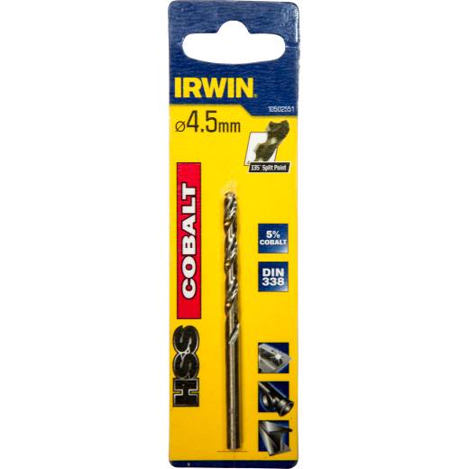 Irwin Metallbohrer HSS-Co 4,5x80x47mm