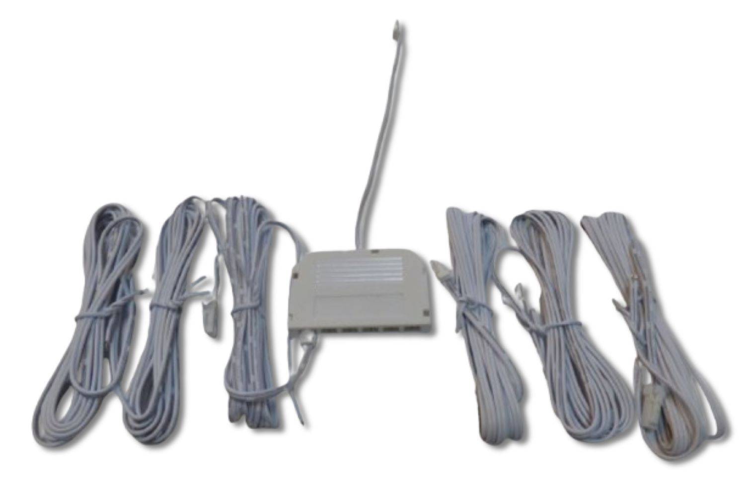 3700 LED Leuchte Kunst. Schiene 4x125cm Netzteil Neutral Weiß