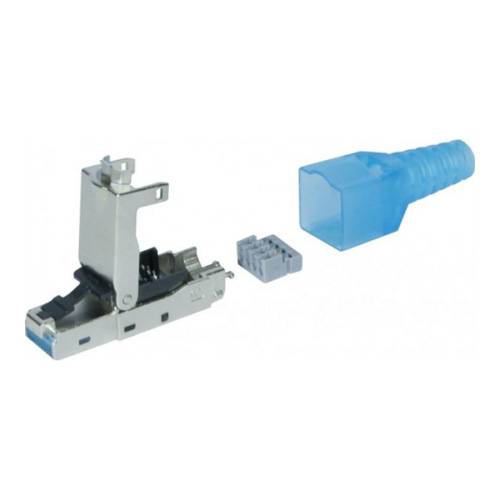 EXERTIS CONNECT Feldkonfektionierbarer RJ45-Stecker für Patch-& Installationskabel (Cat.6)