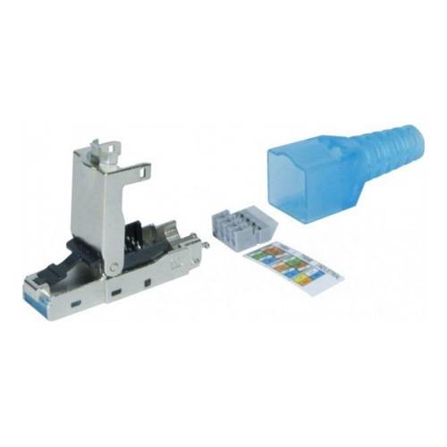 EXERTIS CONNECT Feldkonfektionierbarer RJ45-Stecker für Patch-& Installationskabel (Cat.6A)