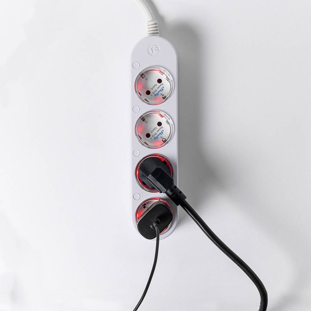 Smart 12A Shelly Power Strip 4 Gen4 Zigbee/Matter Steckdosenleiste