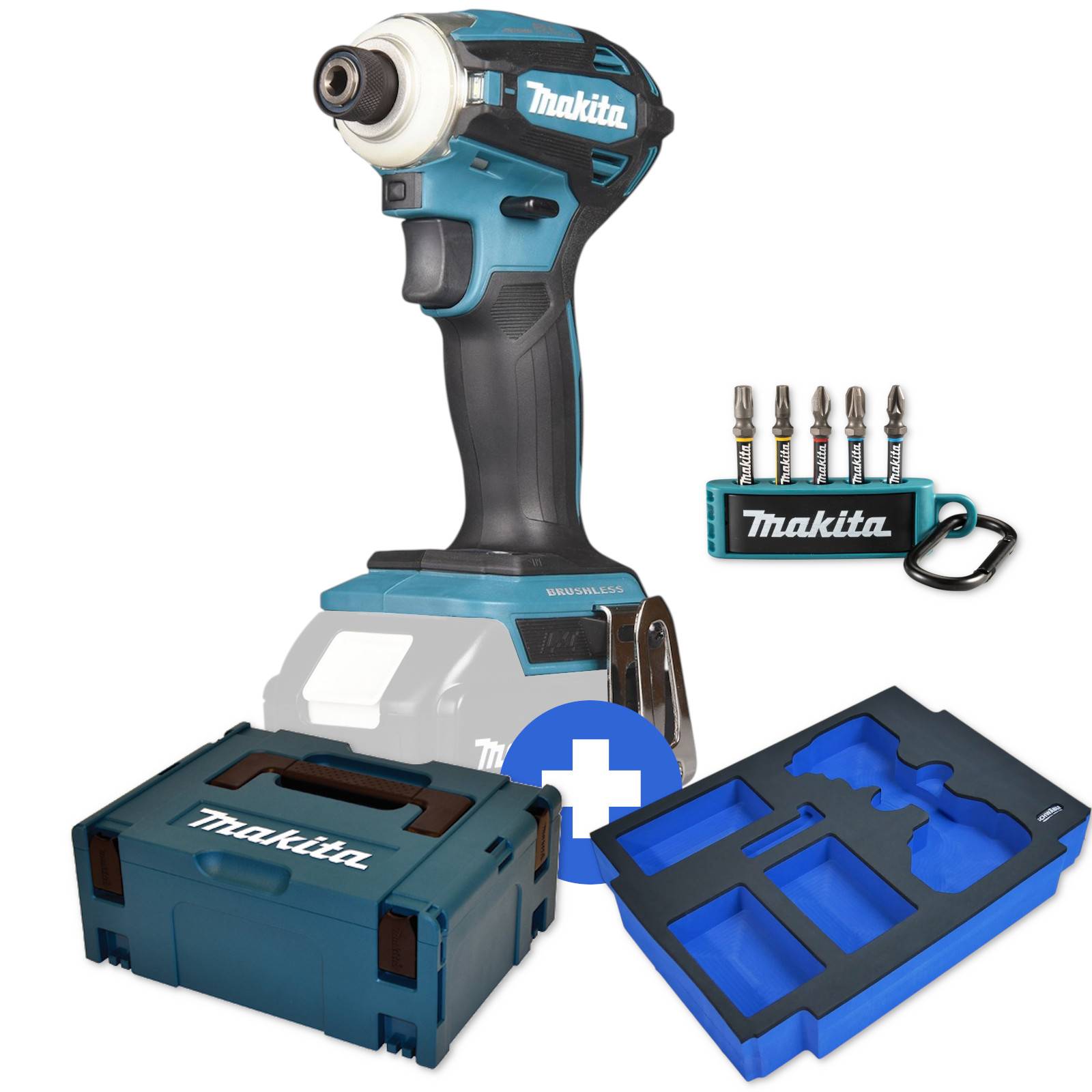 Makita Akku-Schlagschrauber 18V DTD172SZ 180Nm + Schwäble Schaumstoffeinlage