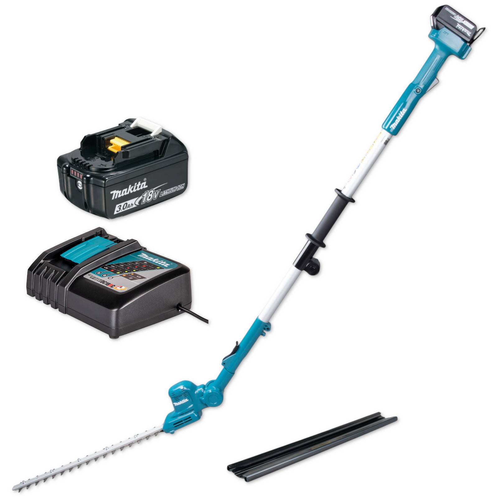 Makita Akku-Heckenschneider 18V DUN461WZRF1 + Akku + Ladegerät DC18RC
