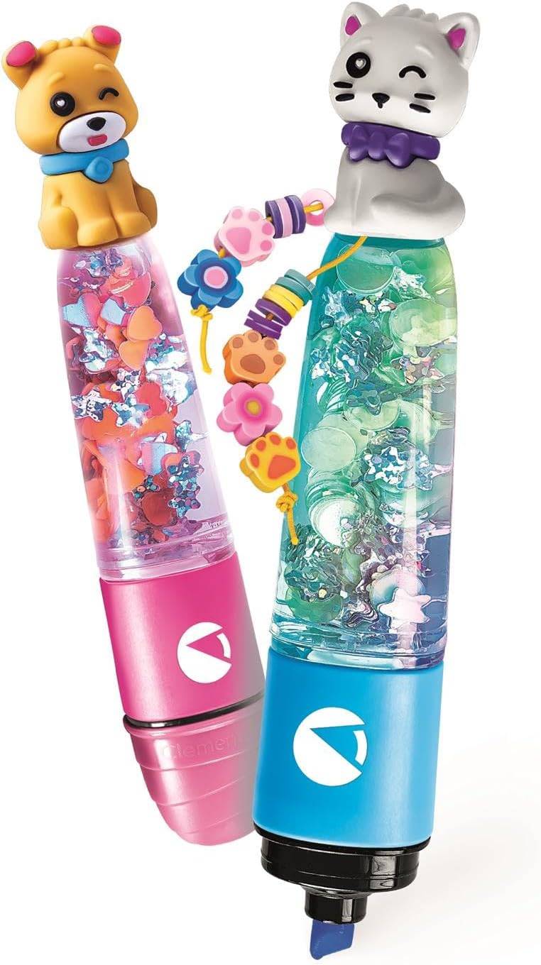 Clementoni 18875 - Idea Create Your Highlighters: Sweet Pets Textmarker-Kreationen
