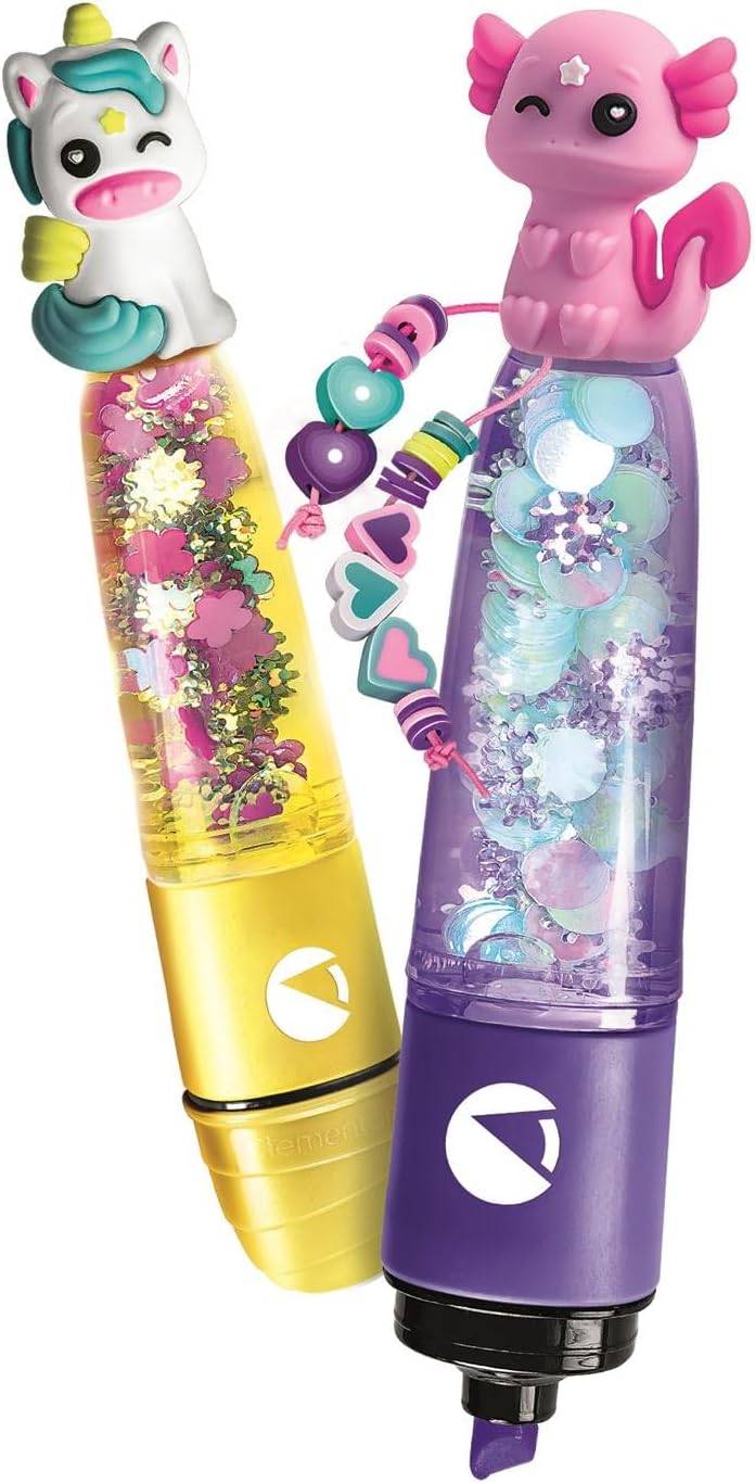 Clementoni 18874 - Idea Create Your Highlighters: Trendy Animals Textmarker-Kreationen