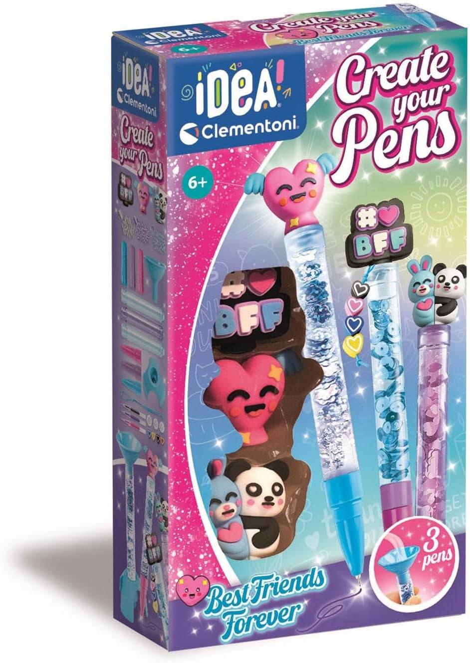 Clementoni 18872 - Idea Create Your Pens: Best Friends Forever Stift-Kreationen