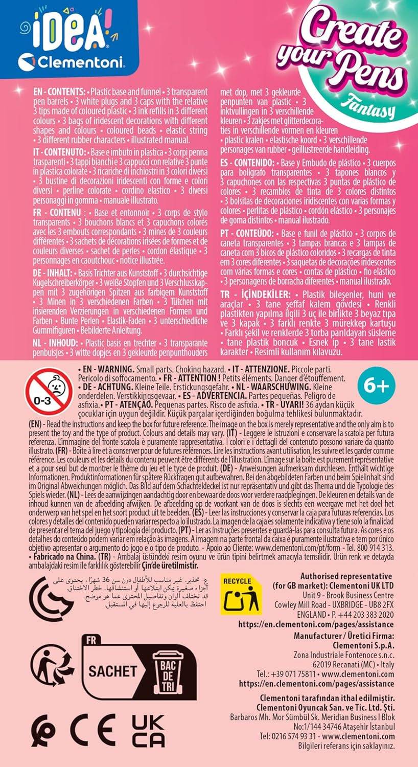 Clementoni 18827 - Idea Create Your Pens: Fantasy Stift-Kreationen