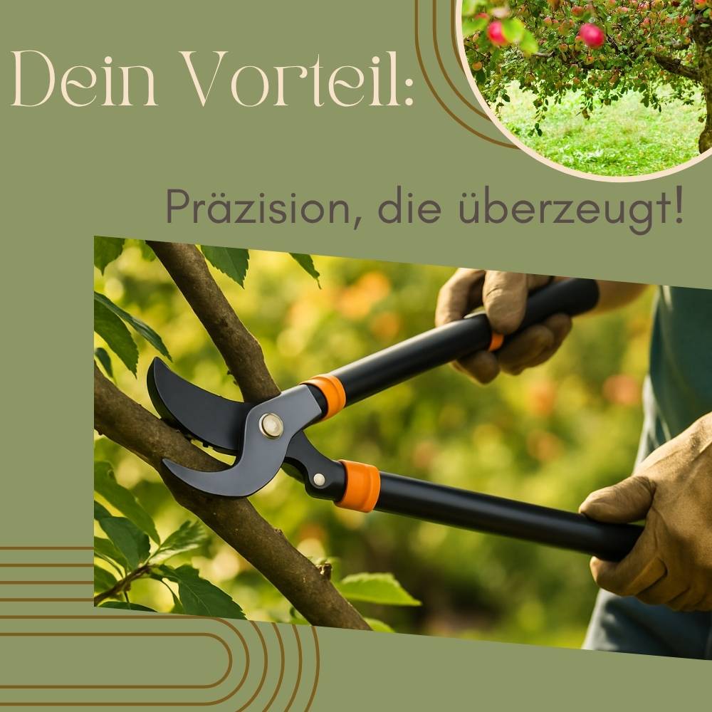 Profi Gartenschere Astschere Teleskop Baumschere Bypass Gartenschere Astschneider Hand Hecken Baum Ast Schere Lang Groß 60 - 95 cm