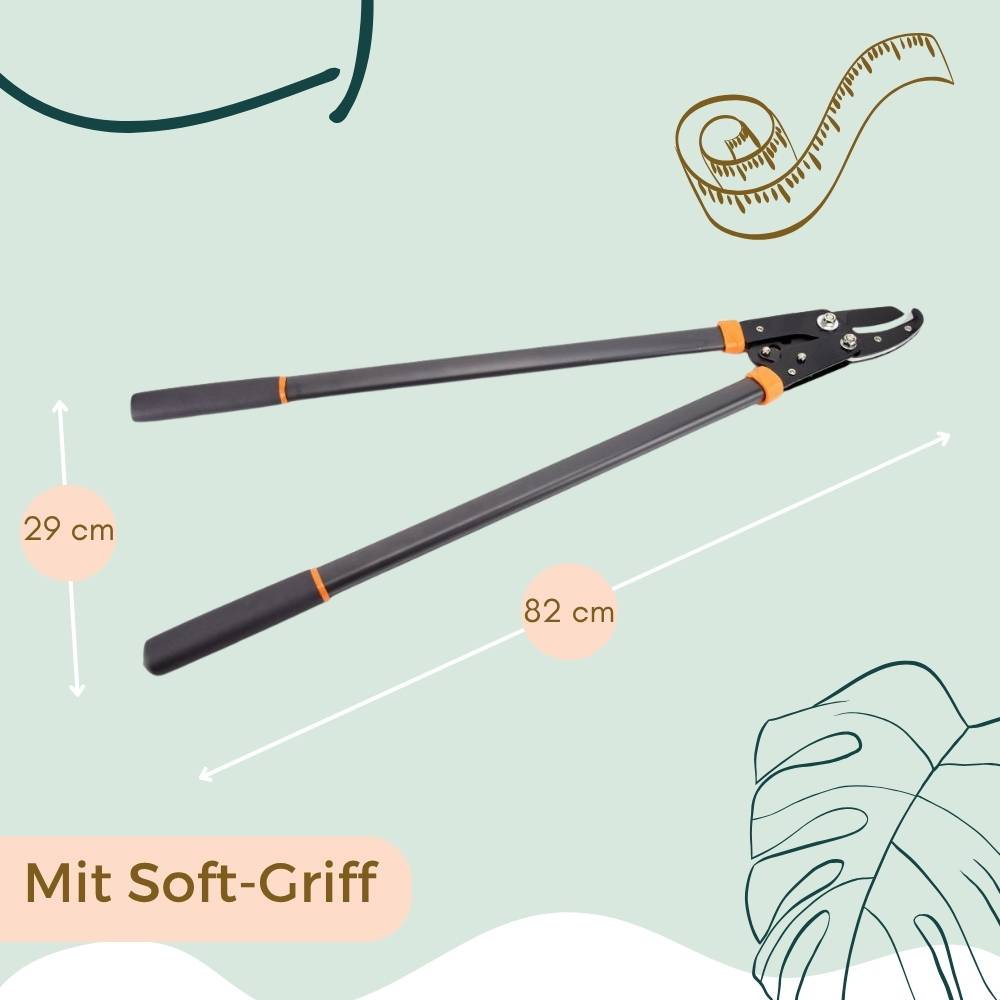 Amboss Astschere Gartenschere Baumschere Getriebeschere Gartenschere Amboss Astschneider Hand Hecken Baum Ast Schere Lang Groß