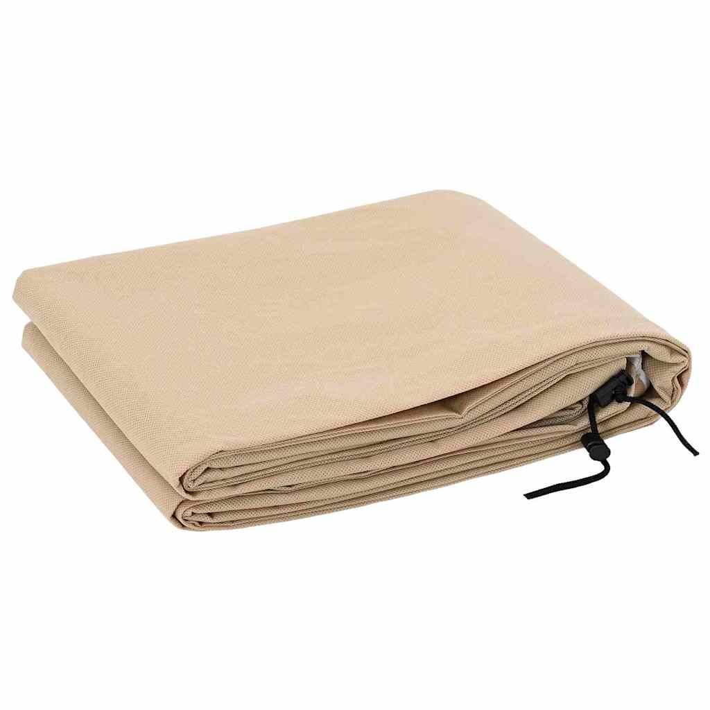 vidaXL Winterschutz fur Pflanzen 5 pcs Beige 1,55 x 1,55 m Vliesstoff