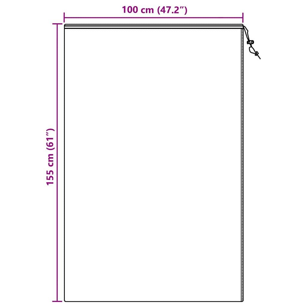 vidaXL Winterschutz fur Pflanzen 5 pcs Beige 1,55 x 1 m Vliesstoff