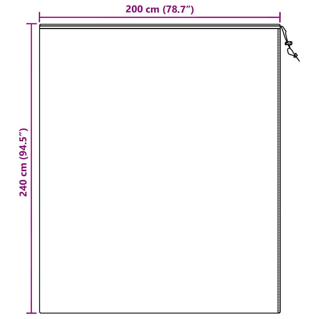 vidaXL Winterschutz fur Pflanzen Weiß 2,4 x 2 m Vliesstoff