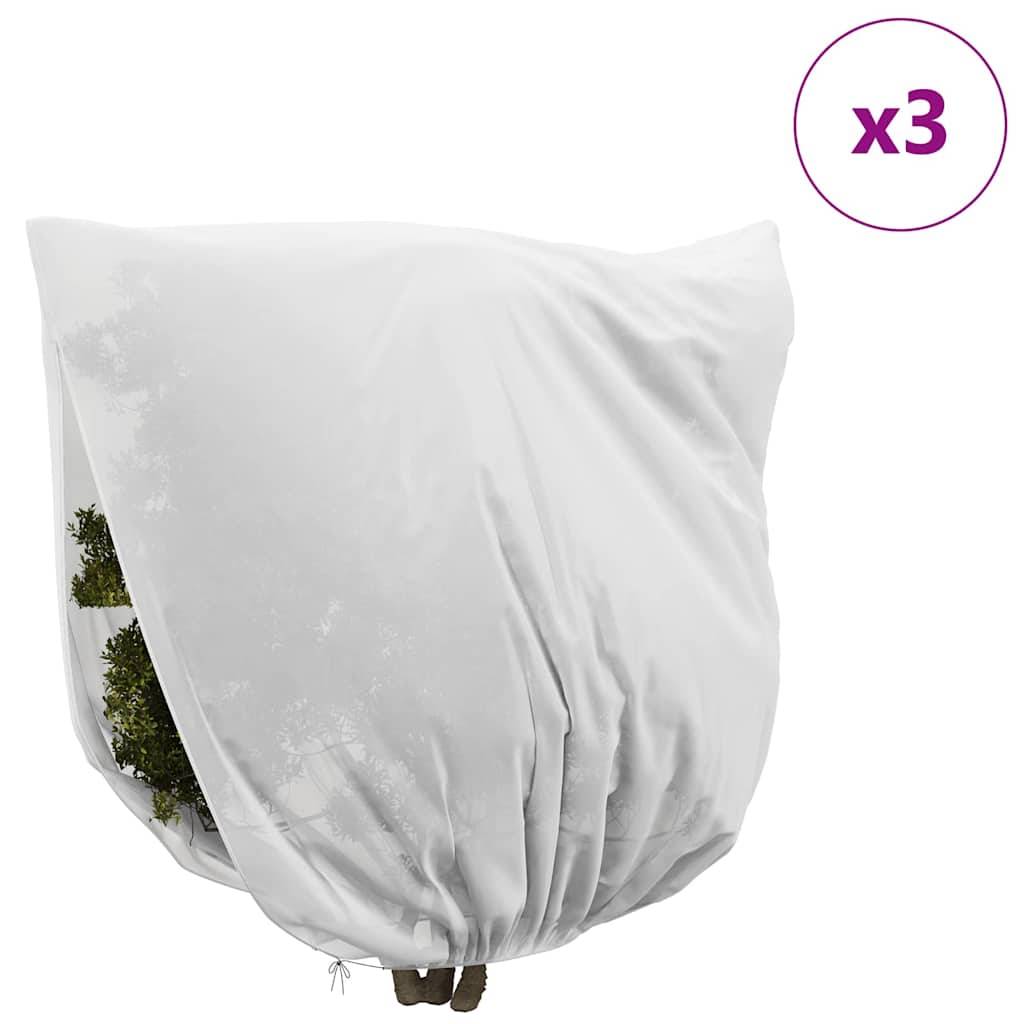 vidaXL Winterschutz fur Pflanzen 3 pcs Weiß 3,5 x 3,93 m Vliesstoff