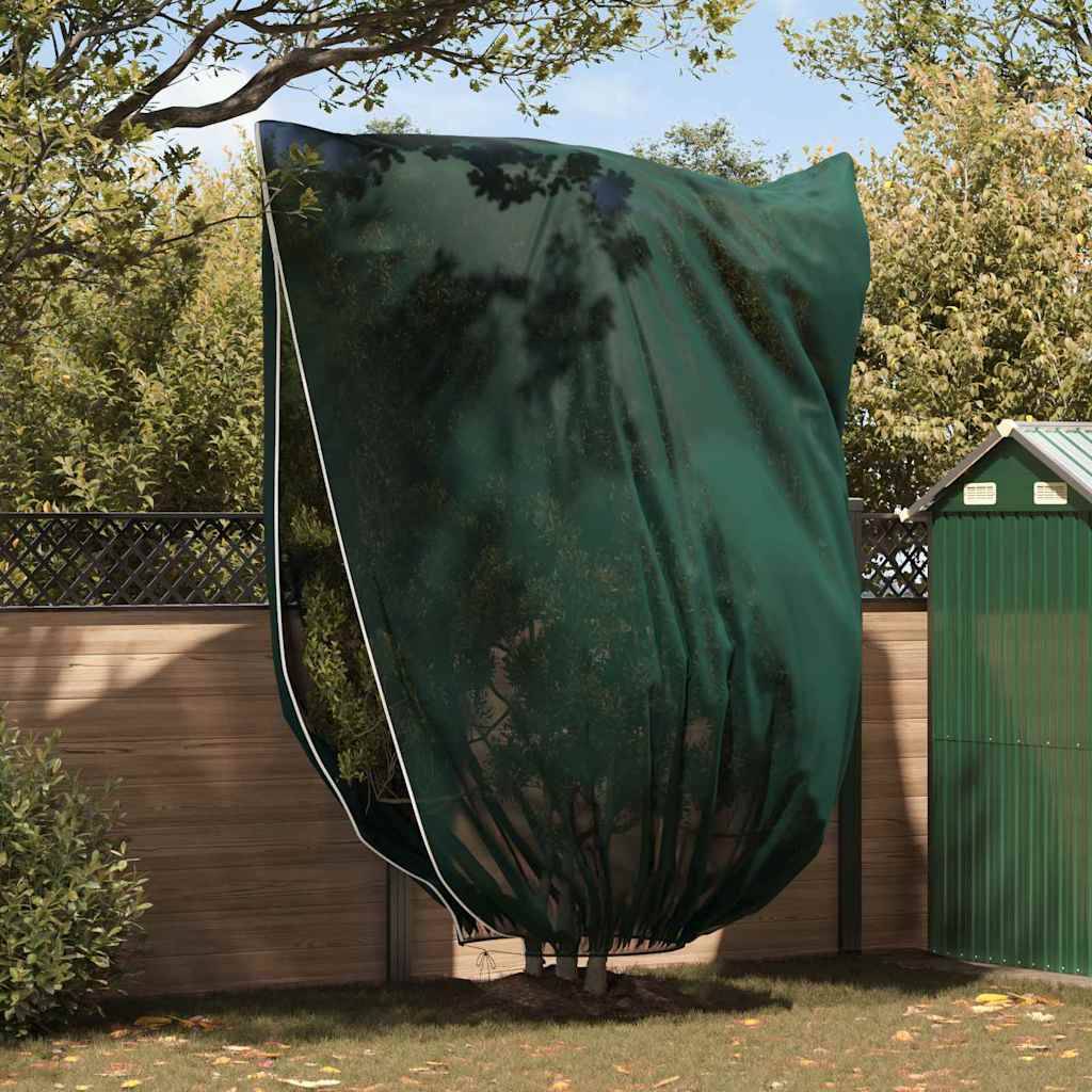 vidaXL Winterschutz fur Pflanzen Grün 3,5 x 2,5 m Vliesstoff