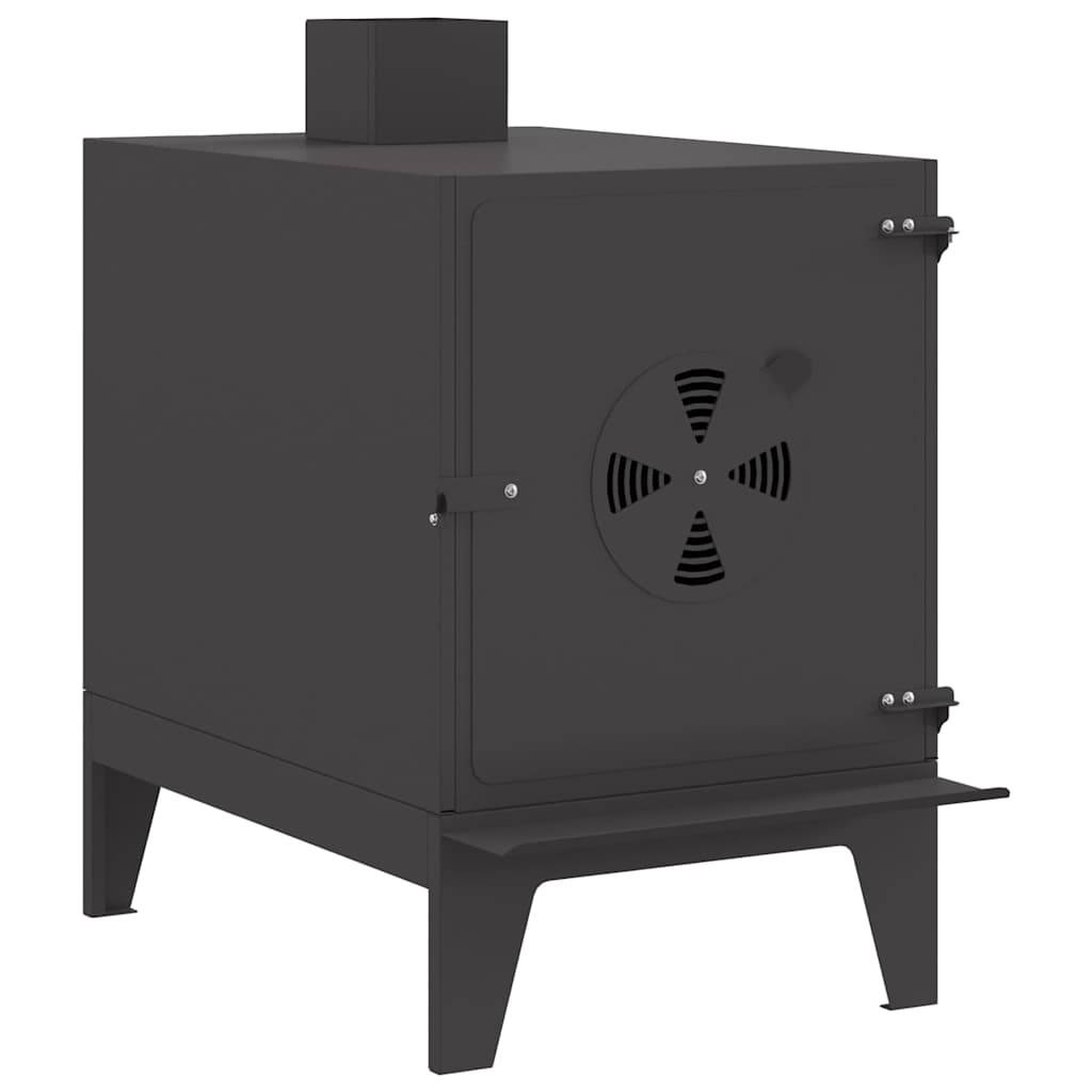 vidaXL Campingkocher Schwarz 35 x 50 x 60 cm Kaltgewalzter Stahl