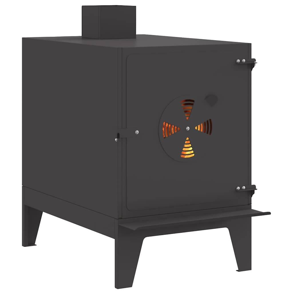 vidaXL Campingkocher Schwarz 35 x 50 x 60 cm Kaltgewalzter Stahl