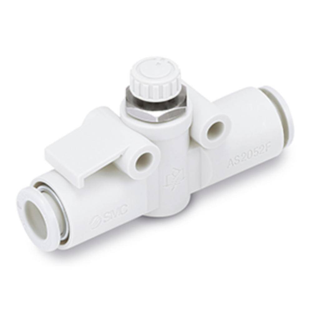 Drosselrückschlagventil AS2002F-04 - Schlauch-Außen-Ø 4 mm - 130 l/min - max. 1,0 MPa - Preis per Stück