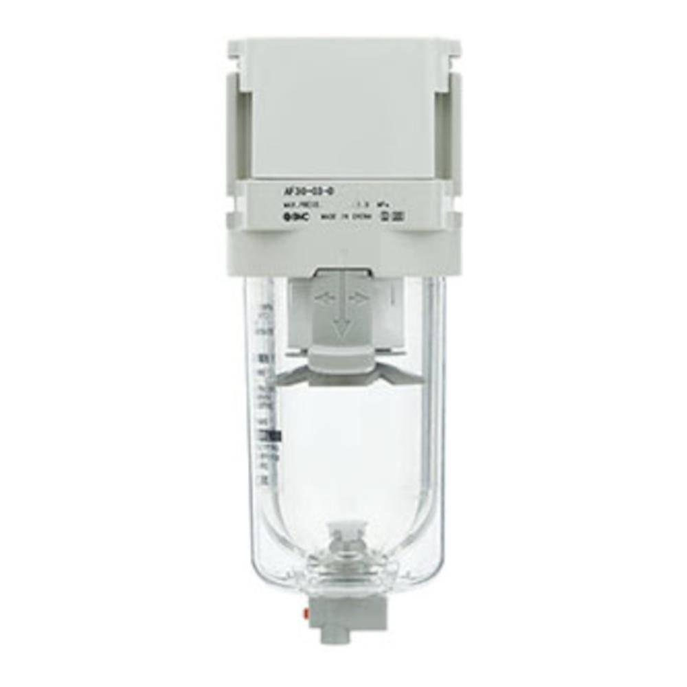SMC Luftfilter AF20-F02-D - Baugröße 20 - Anschluss G 1/4" - manueller Kondensatablass - Preis per Stück