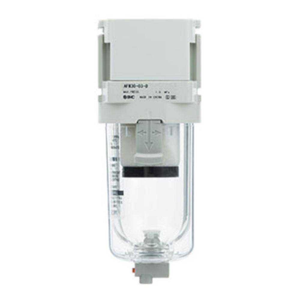 SMC Mikrofilter AFM20-F01C-D - Baugröße 20 - Anschluss G 1/8" - Feinheit 0,3 μm - 200 l/min - automatischer Kondensatablass - Preis per Stück