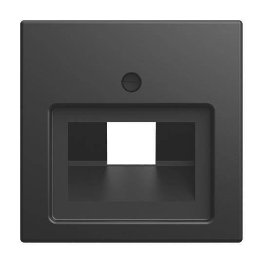 BJ Zentralscheibe UAE 1-fach 1803-915 Busch-balance SI schwarz matt Install.Baumaterial Schalter