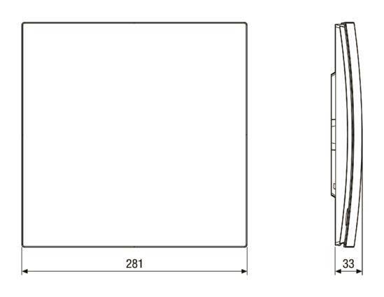 Maico Abdeckung Komfort NFC ER-AK NFC f.Ventilatoreinsatz ER EC 0084.0460 Haustechnik Lüftung