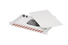 TG 19 1HE LWL Spleissbox 100131016 Basis eco 12xLC-D+24xLC Pigt50/125 OM4 Install.Baumaterial