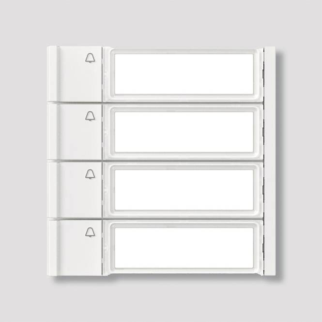 Siedle Ruftasten f.Siedle TM 700-4-0 W Vario 4fach Modul Install.Baumaterial Hauskomm/Batt/Sicher