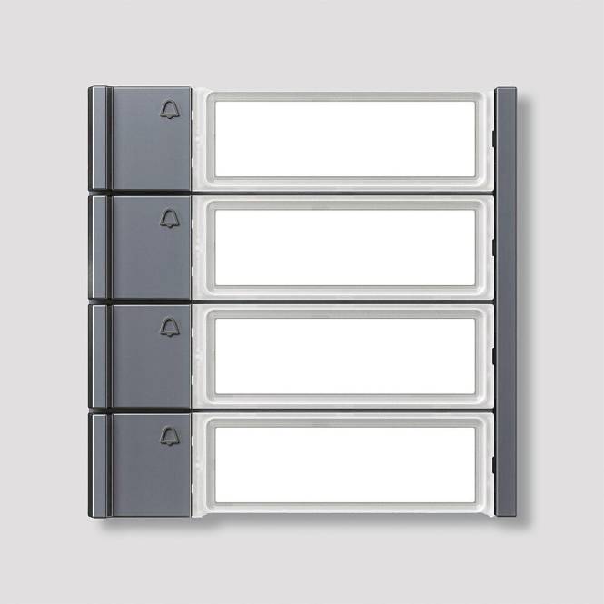 Siedle Ruftasten f.Siedle TM 700-4-0 AG Vario 4fach Modul Install.Baumaterial Hauskomm/Batt/Sicher