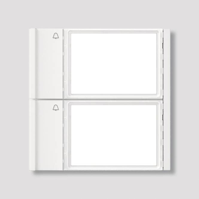 Siedle Ruftasten f.Siedle TM 700-2-0 W Vario 2fach Nodul Install.Baumaterial Hauskomm/Batt/Sicher