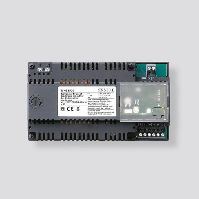 Siedle Bus-Standard-Netzgerät BSNG 650-0 Install.Baumaterial Hauskomm/Batt/Sicher Türkommunikation