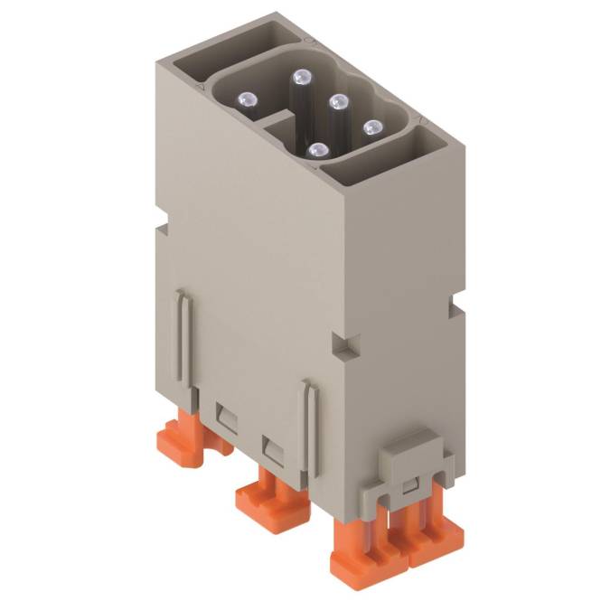 ILME Stifteinsatz, MIXO, 1ME, CX 05 SHM 5P+PE, Silber, SQUICH, 16A, 400V Industriematerial