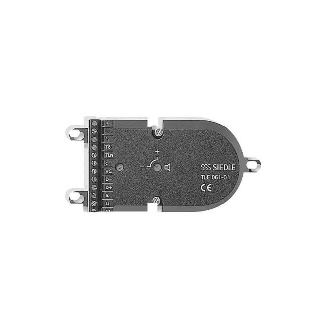 SIED Einbautürlautsprecher TLE 061-01 Schwarz 49180 Install.Baumaterial Hauskomm/Batt/Sicher