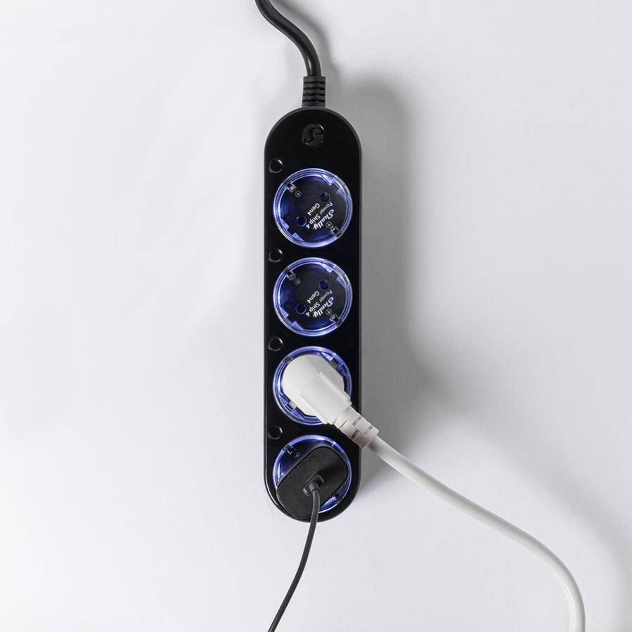 Smart 12A Shelly Power Strip 4 Gen4 Zigbee/Matter schwarz