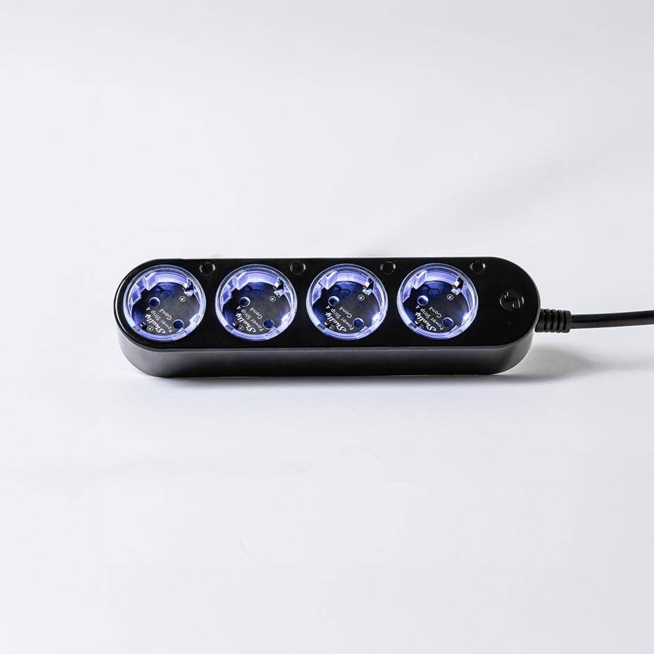 Smart 12A Shelly Power Strip 4 Gen4 Zigbee/Matter schwarz