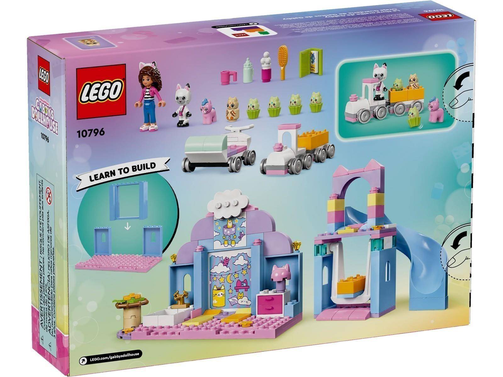 LEGO Friends 'Bauen lernen' Set-Schachtel mit einer farbenfrohen Spielszene mit Mini-Puppen, einem Haustierwagen und kleinen Bauzubehörteilen, Set 10796.