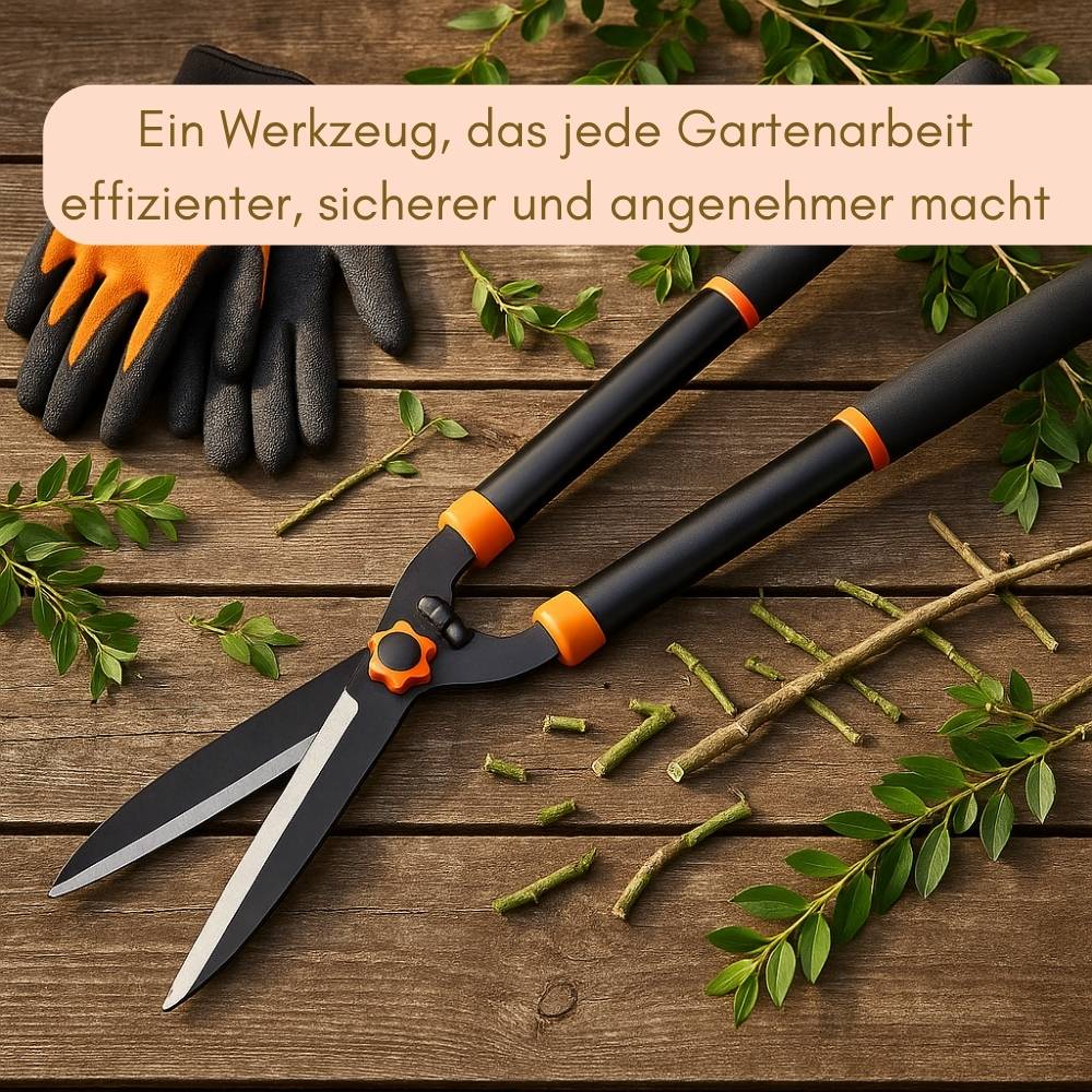 Heckenschere gerade Klinge Bypass Gartenschere Garten Trimmschere manuelle Heckenschere ergonomisch Astschere Staudenschere Hand Hecken Baum Ast