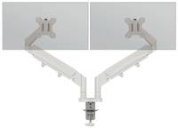 LEITZ Monitor-Halterung Ergo 65370085 lichtgrau für 2 Monitore, Tischklemme